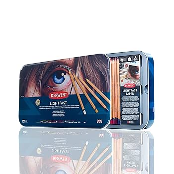 DERWENT LIGHTFAST 色鉛筆 72色缶入りプラス44本 Derwent Lightfast Colored Pencil - Set of 72 | BLICK Art